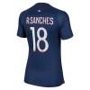 Original Fußballtrikot Paris Saint-Germain 2023-24 R.Sanches 18 Heimtrikot Für Damen